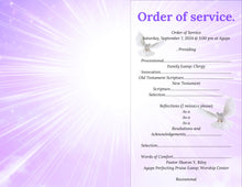 Load image into Gallery viewer, Memorial Obituary Programs — Design or Print
