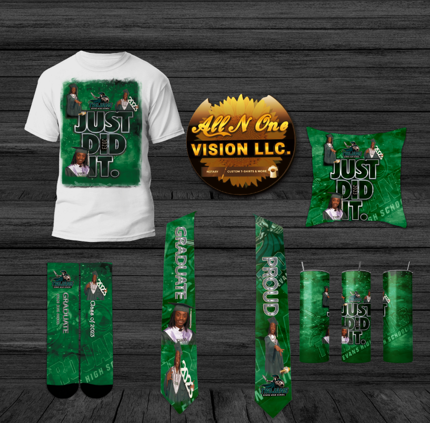 Group Package 3-All-Over Print Shirt Memorial, Event, Business, Graduation or Just Because